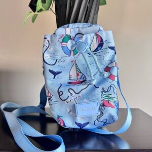 Vera Bradley Water Bottle Holder Crossbody in Really Regatta